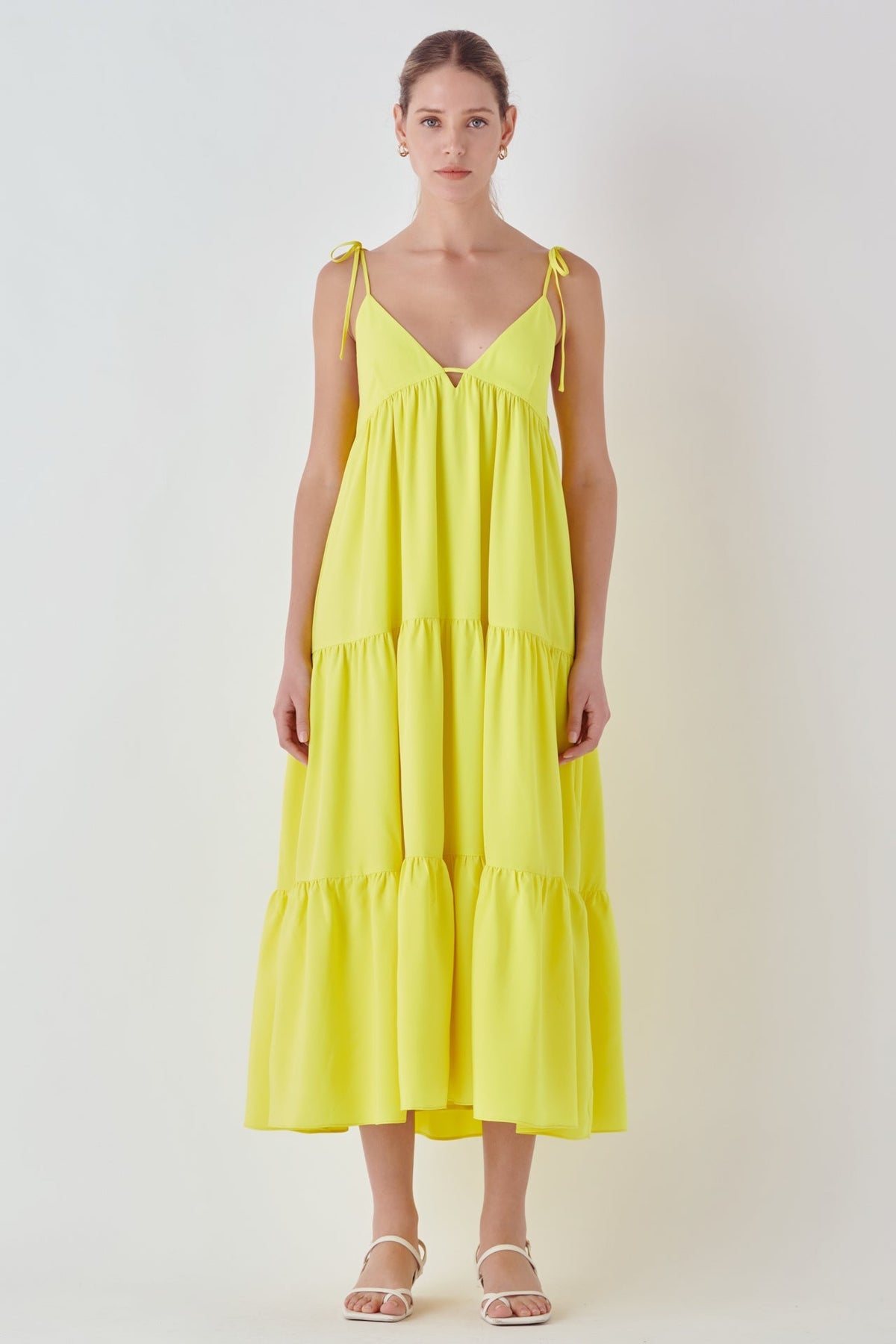 ENDLESS ROSE - Spaghetti Tie Maxi Dress - DRESSES available at Objectrare