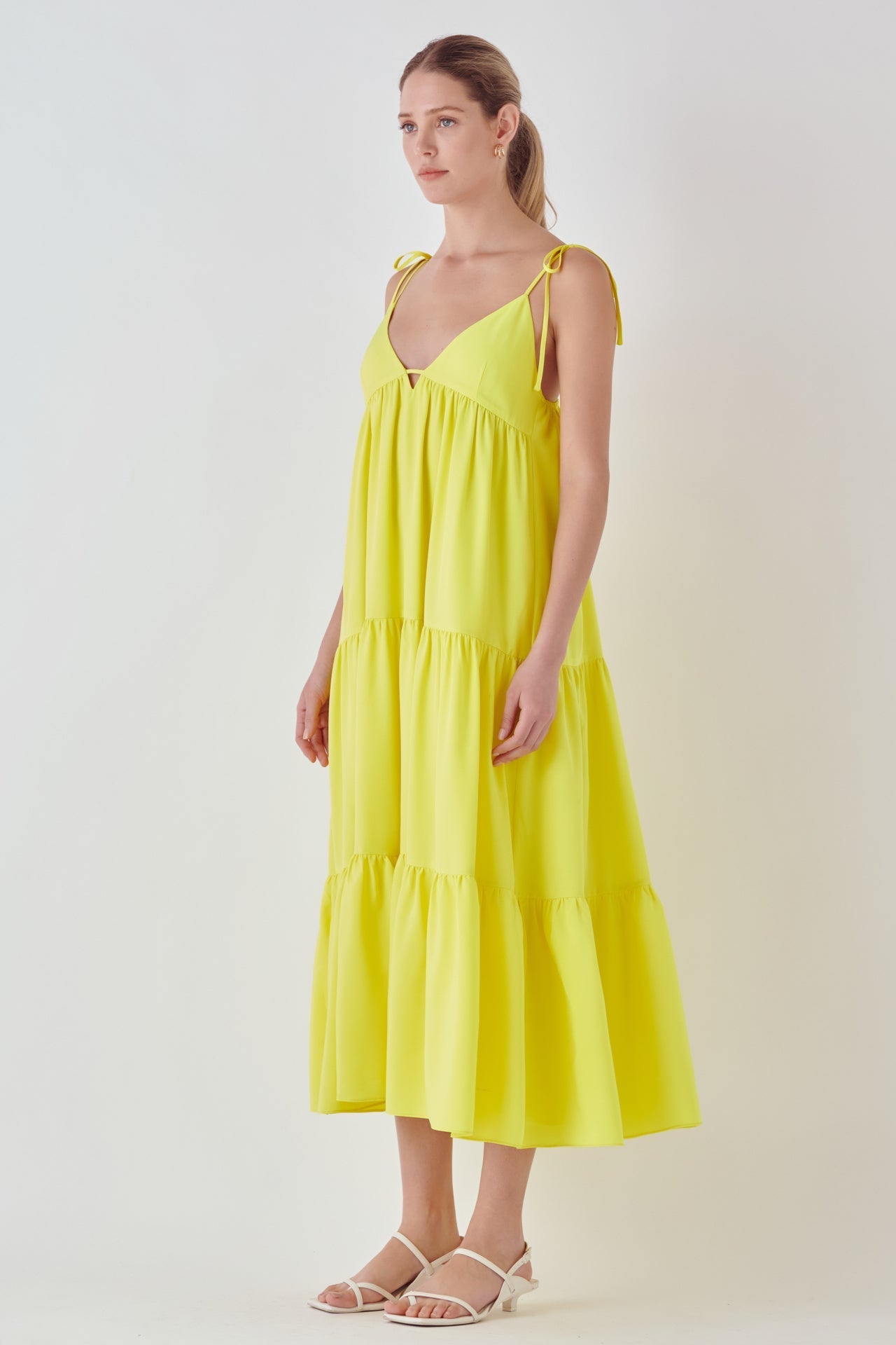 ENDLESS ROSE - Spaghetti Tie Maxi Dress - DRESSES available at Objectrare