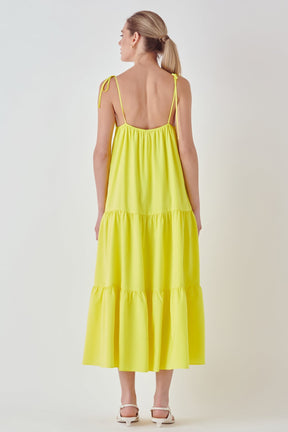 ENDLESS ROSE - Spaghetti Tie Maxi Dress - DRESSES available at Objectrare