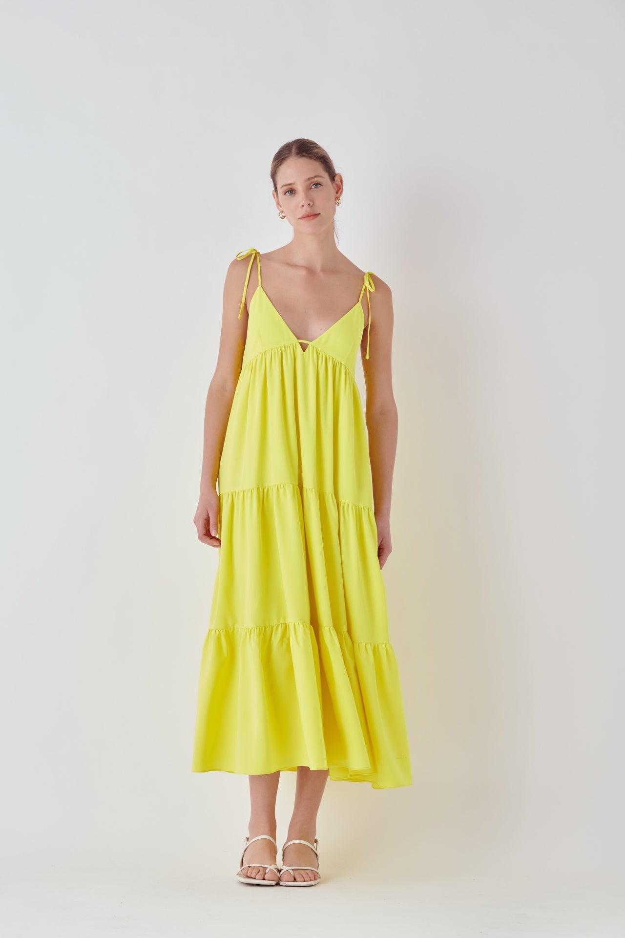 ENDLESS ROSE - Spaghetti Tie Maxi Dress - DRESSES available at Objectrare