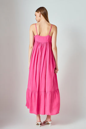 ENDLESS ROSE - Babydoll Maxi Dress - DRESSES available at Objectrare