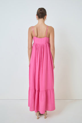 MARSY - Babydoll Maxi Dress - DRESSES available at Objectrare