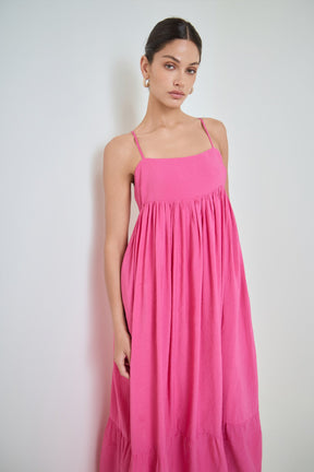 MARSY - Babydoll Maxi Dress - DRESSES available at Objectrare