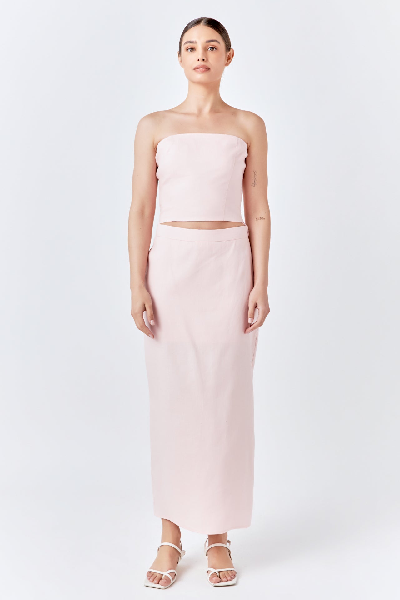 ENDLESS ROSE - Linen Maxi Skirt - SKIRTS available at Objectrare