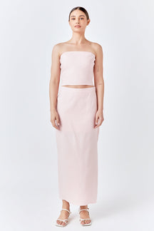 ENDLESS ROSE - Linen Maxi Skirt - SKIRTS available at Objectrare