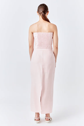 ENDLESS ROSE - Linen Maxi Skirt - SKIRTS available at Objectrare