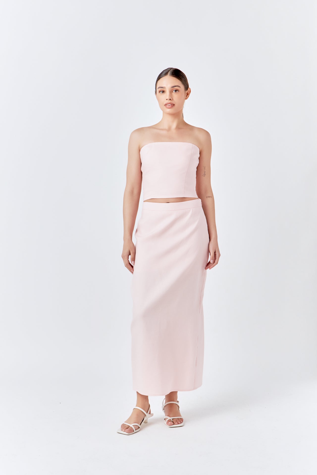 ENDLESS ROSE - Linen Maxi Skirt - SKIRTS available at Objectrare