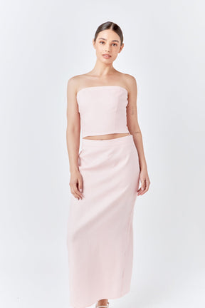 ENDLESS ROSE - Linen Maxi Skirt - SKIRTS available at Objectrare