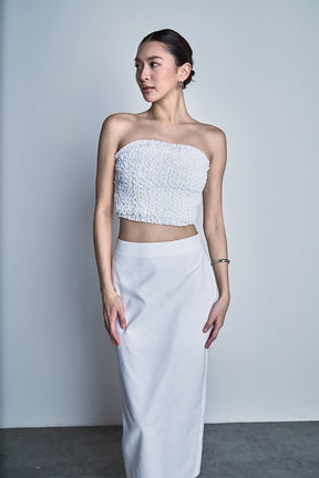 ENDLESS ROSE - Linen Maxi Skirt - SKIRTS available at Objectrare