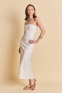 ENDLESS ROSE - Linen Maxi Skirt - SKIRTS available at Objectrare