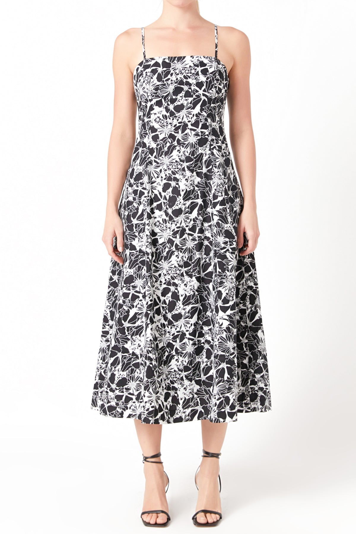 ENDLESS ROSE - Printed Cotton Maxi Dress - DRESSES available at Objectrare