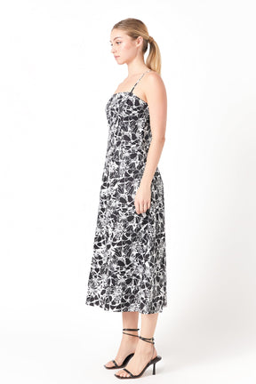 ENDLESS ROSE - Endless Rose - Printed Cotton Maxi Dress - DRESSES available at Objectrare