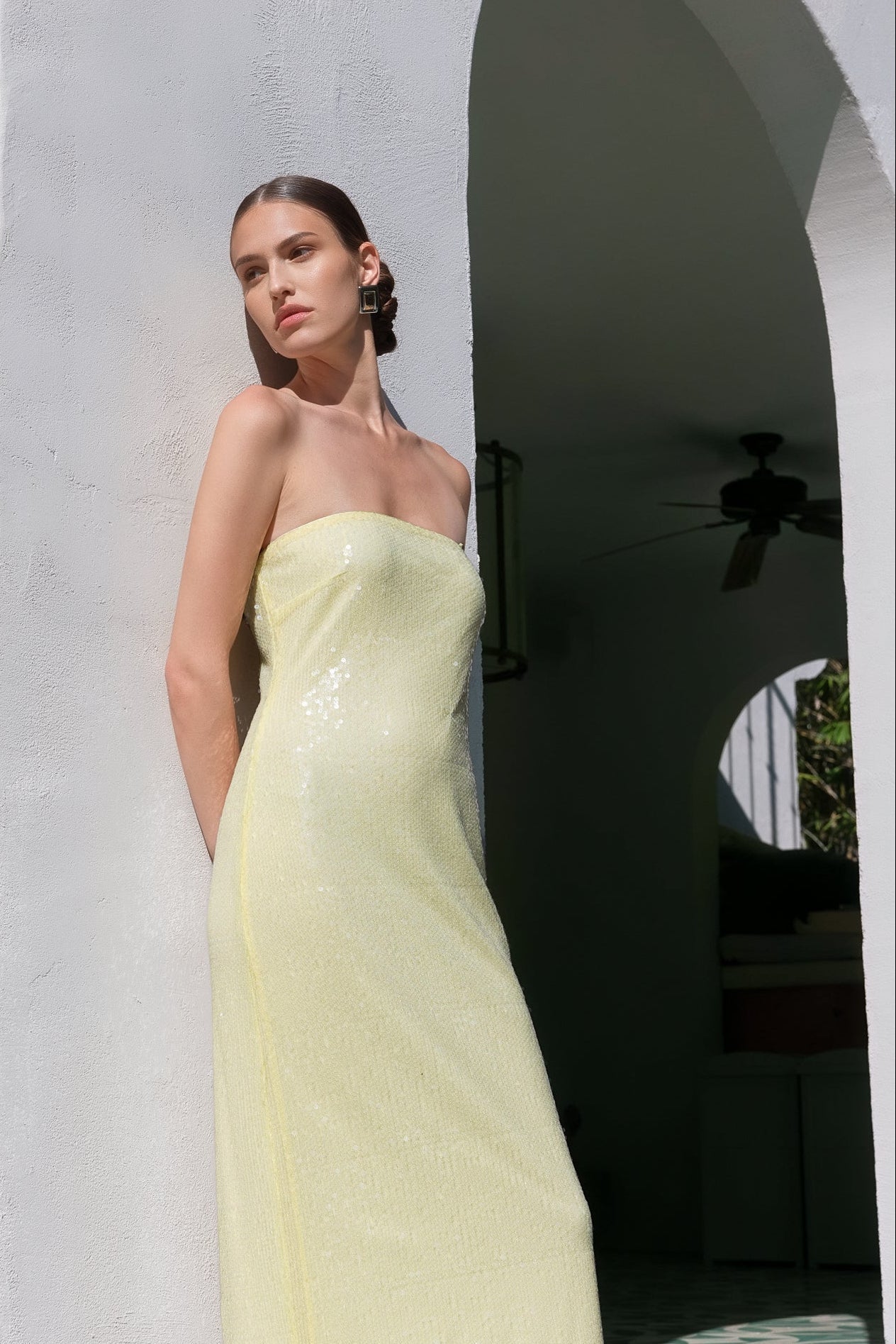 ENDLESS ROSE - Strapless Sequined Maxi Dress - DRESSES available at Objectrare