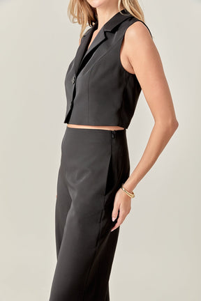 MARSY - Blazer Open Front Jumpsuit - JUMPSUITS available at Objectrare