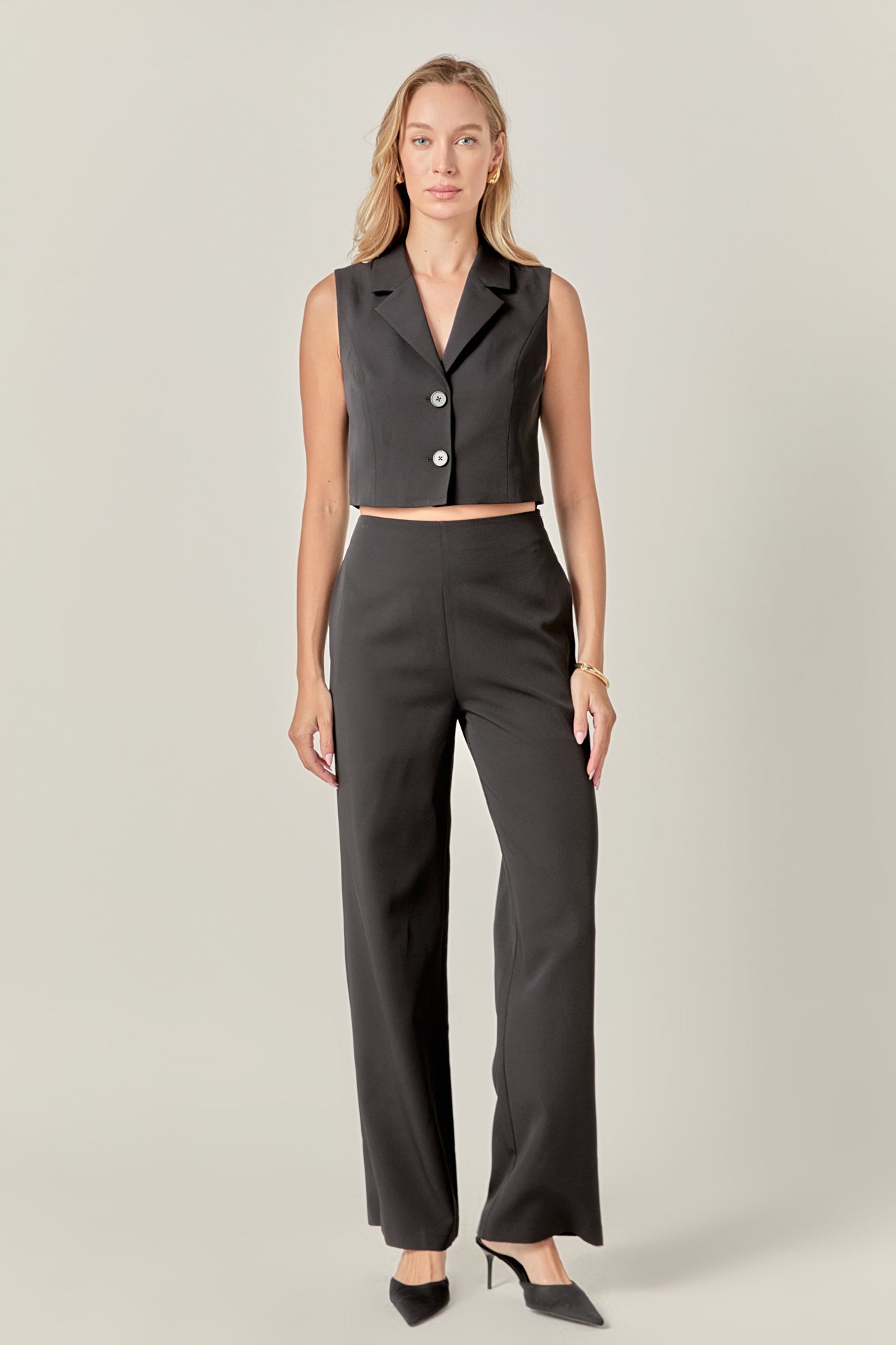MARSY - Blazer Open Front Jumpsuit - JUMPSUITS available at Objectrare