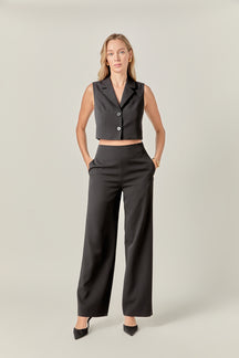 MARSY - Blazer Open Front Jumpsuit - JUMPSUITS available at Objectrare