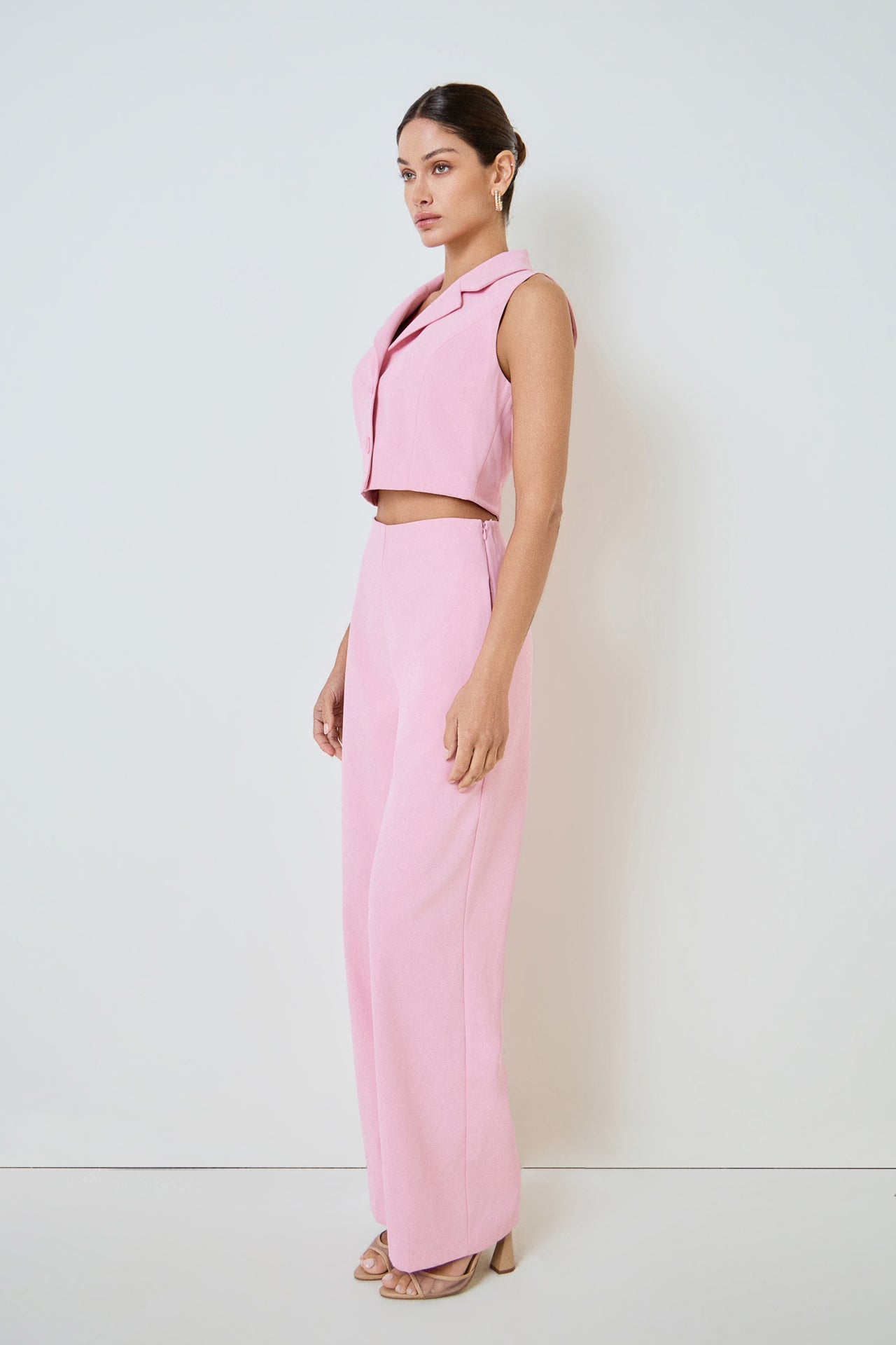 Blazer Open Front Jumpsuit