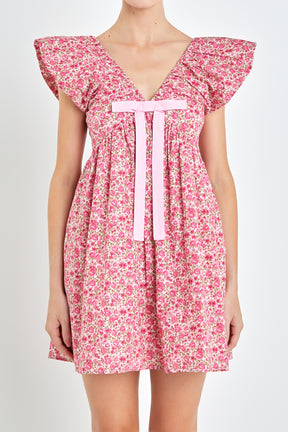 ENDLESS ROSE - Blouson Shoulder Mini Dress - DRESSES available at Objectrare