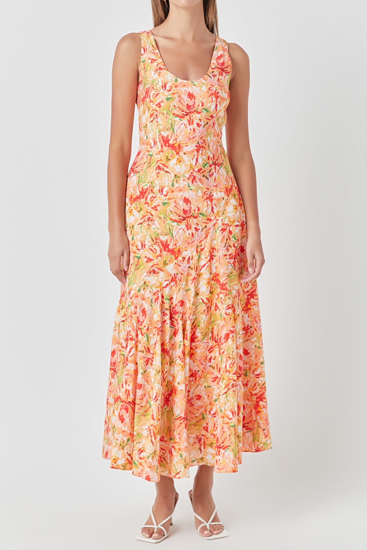 ENDLESS ROSE - Floral Print Slip Dress - DRESSES available at Objectrare