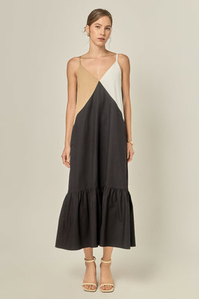 ENGLISH FACTORY - Color Block Maxi Dress - DRESSES available at Objectrare