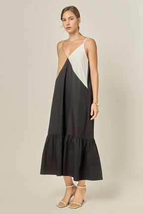 ENGLISH FACTORY - Color Block Maxi Dress - DRESSES available at Objectrare