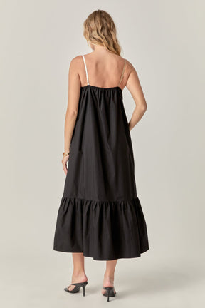 Color Block Maxi Dress