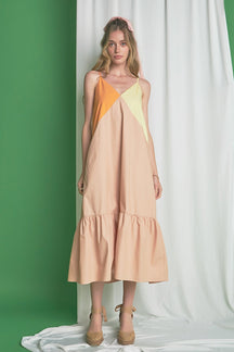 ENGLISH FACTORY - English Factory - Color Block Maxi Dress - DRESSES available at Objectrare