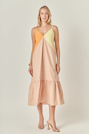 ENGLISH FACTORY - Color Block Maxi Dress - DRESSES available at Objectrare