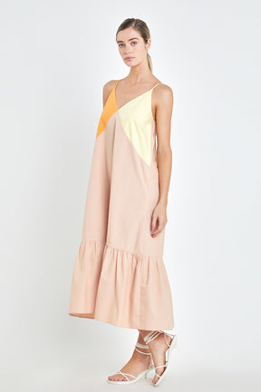 ENGLISH FACTORY - Color Block Maxi Dress - DRESSES available at Objectrare
