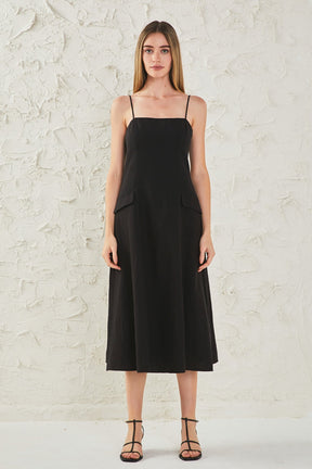 ENDLESS ROSE - Linen Maxi Dress - DRESSES available at Objectrare