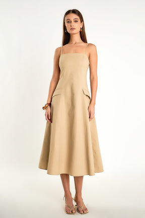 ENDLESS ROSE - Endless Rose - Linen Maxi Dress - DRESSES available at Objectrare