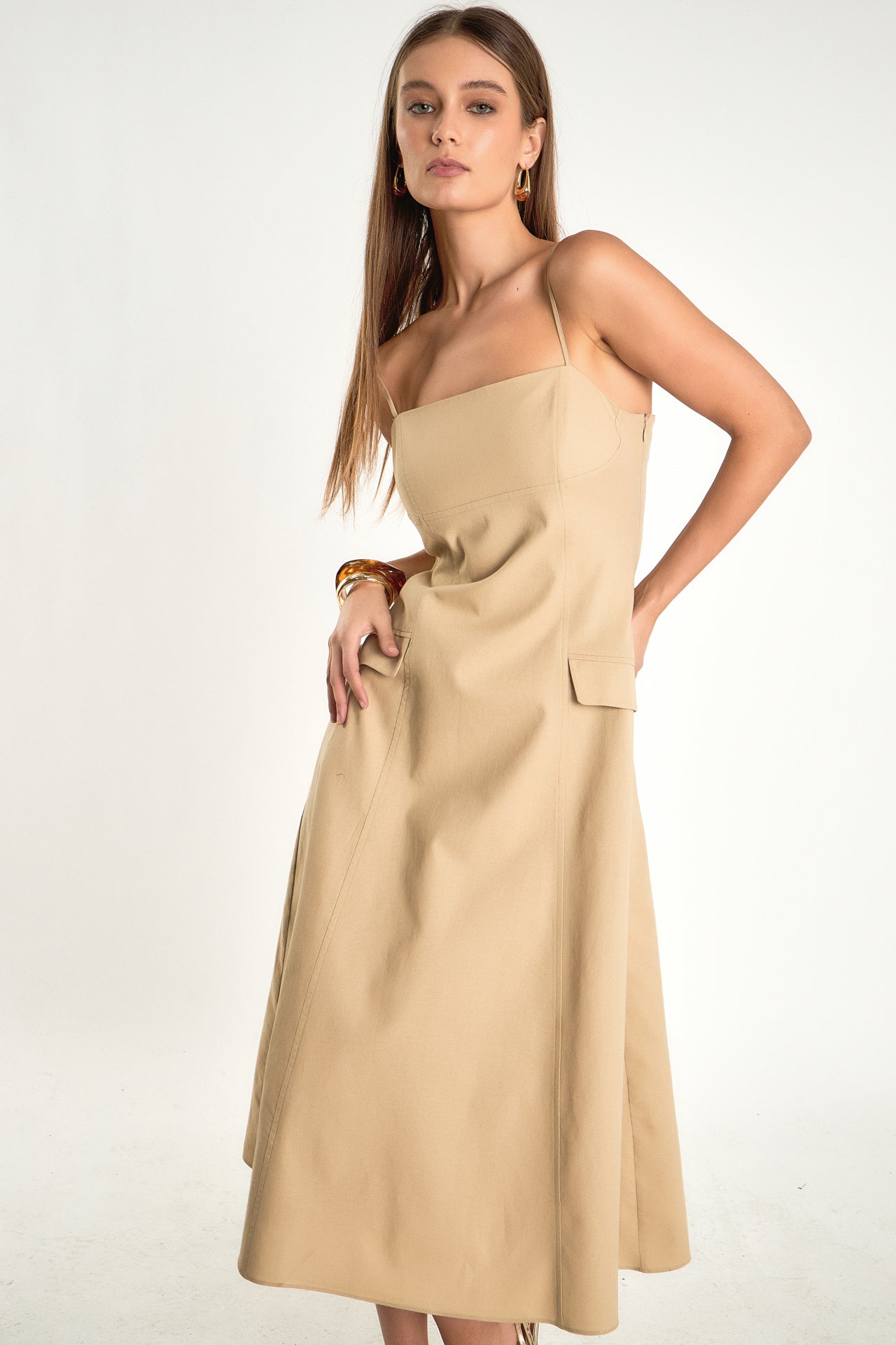 ENDLESS ROSE - Endless Rose - Linen Maxi Dress - DRESSES available at Objectrare