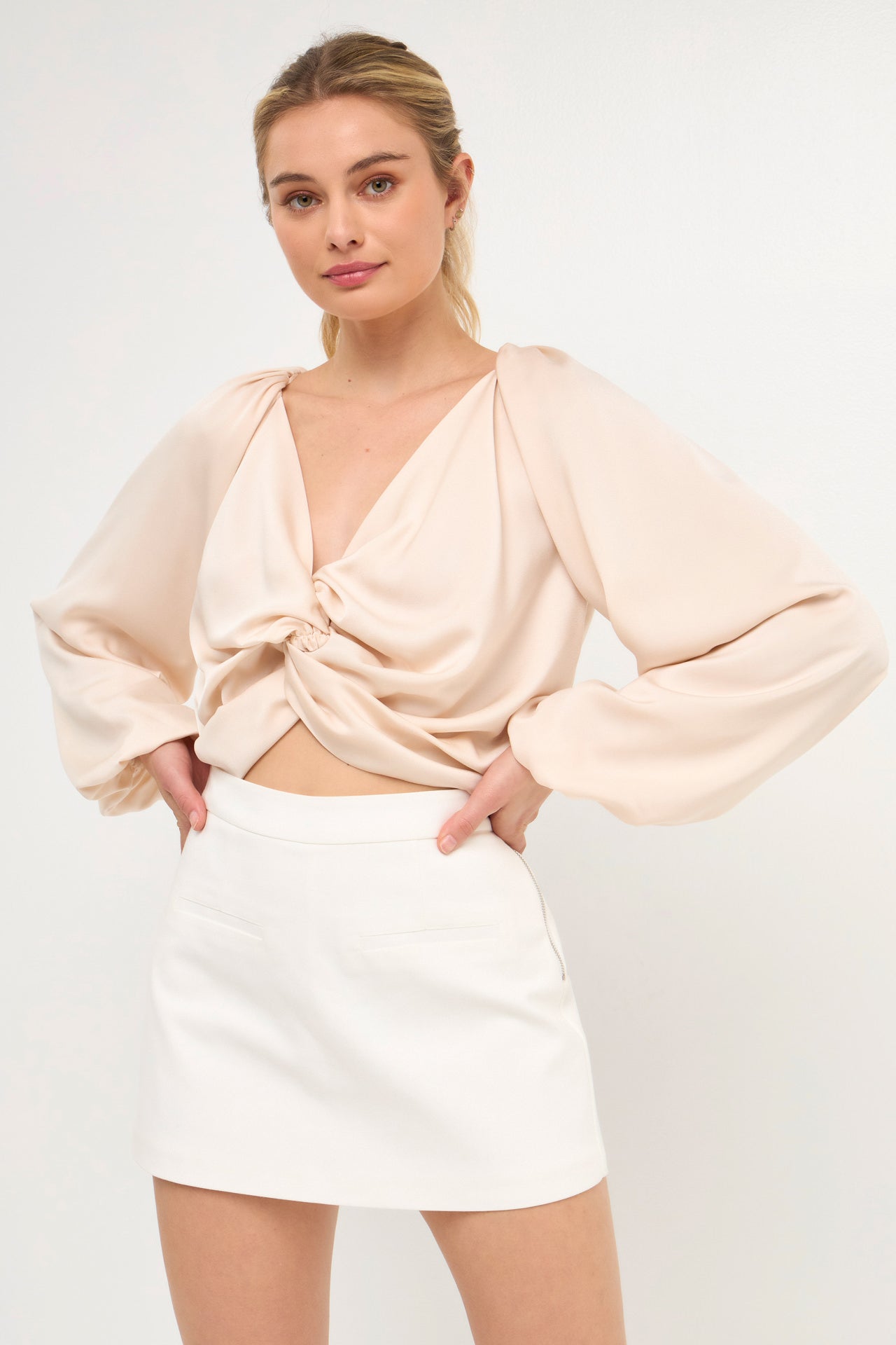 ENDLESS ROSE - Endless Rose - Front Twist Top - SHIRTS & BLOUSES available at Objectrare