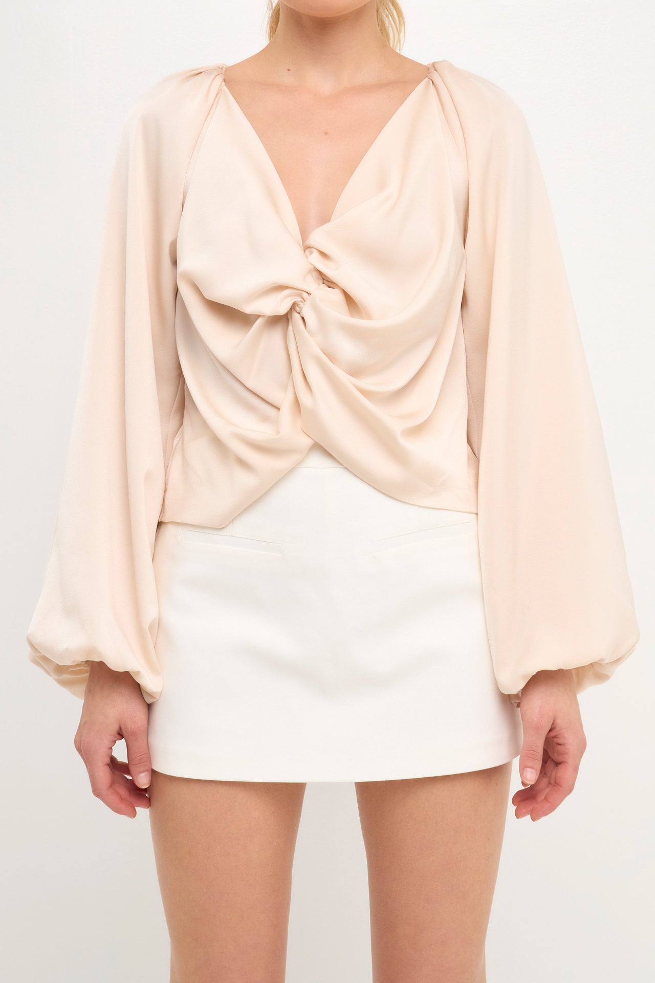 ENDLESS ROSE - Endless Rose - Front Twist Top - SHIRTS & BLOUSES available at Objectrare