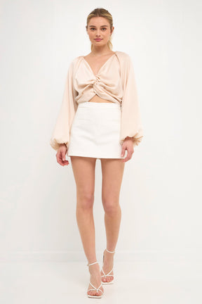 ENDLESS ROSE - Front Twist Top - SHIRTS & BLOUSES available at Objectrare