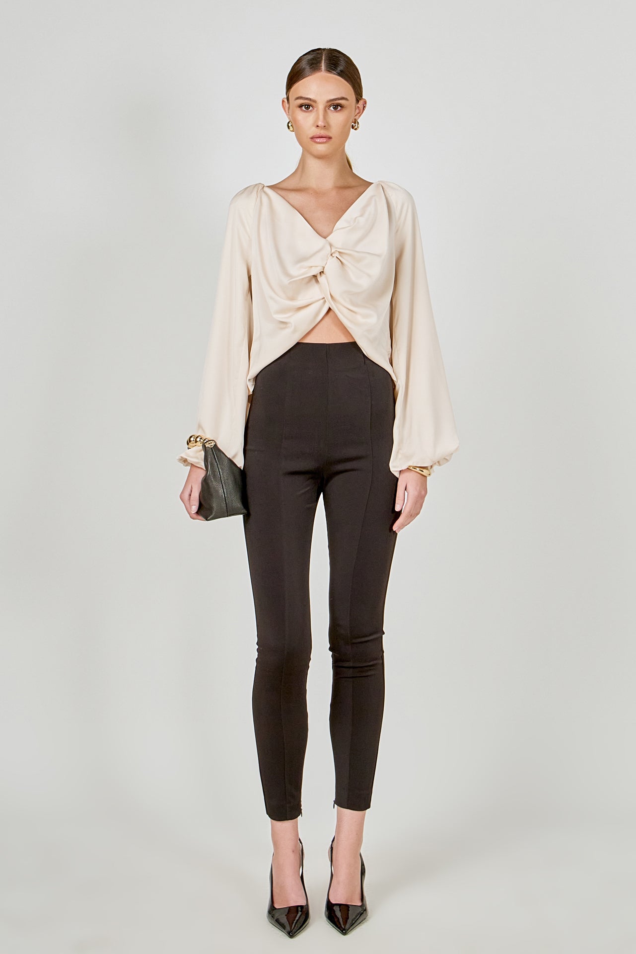 ENDLESS ROSE - Front Twist Top - SHIRTS & BLOUSES available at Objectrare