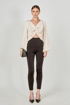 ENDLESS ROSE - Front Twist Top - SHIRTS & BLOUSES available at Objectrare