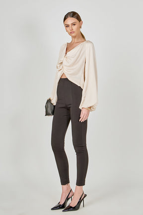 ENDLESS ROSE - Front Twist Top - SHIRTS & BLOUSES available at Objectrare