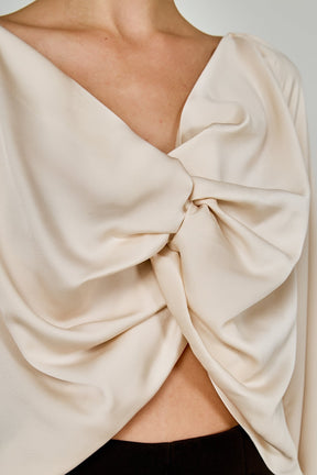 ENDLESS ROSE - Front Twist Top - SHIRTS & BLOUSES available at Objectrare