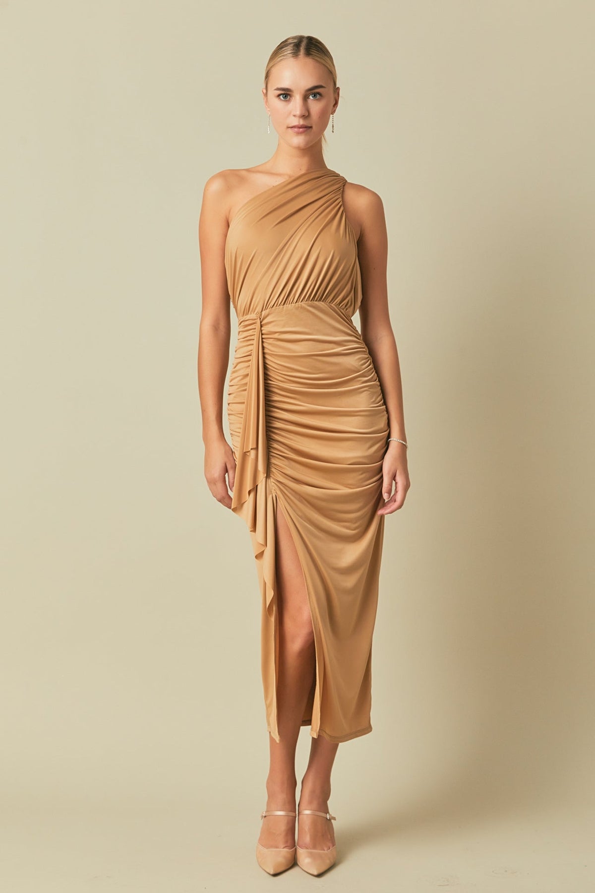 ENDLESS ROSE - One Shoulder Maxi Dress - DRESSES available at Objectrare