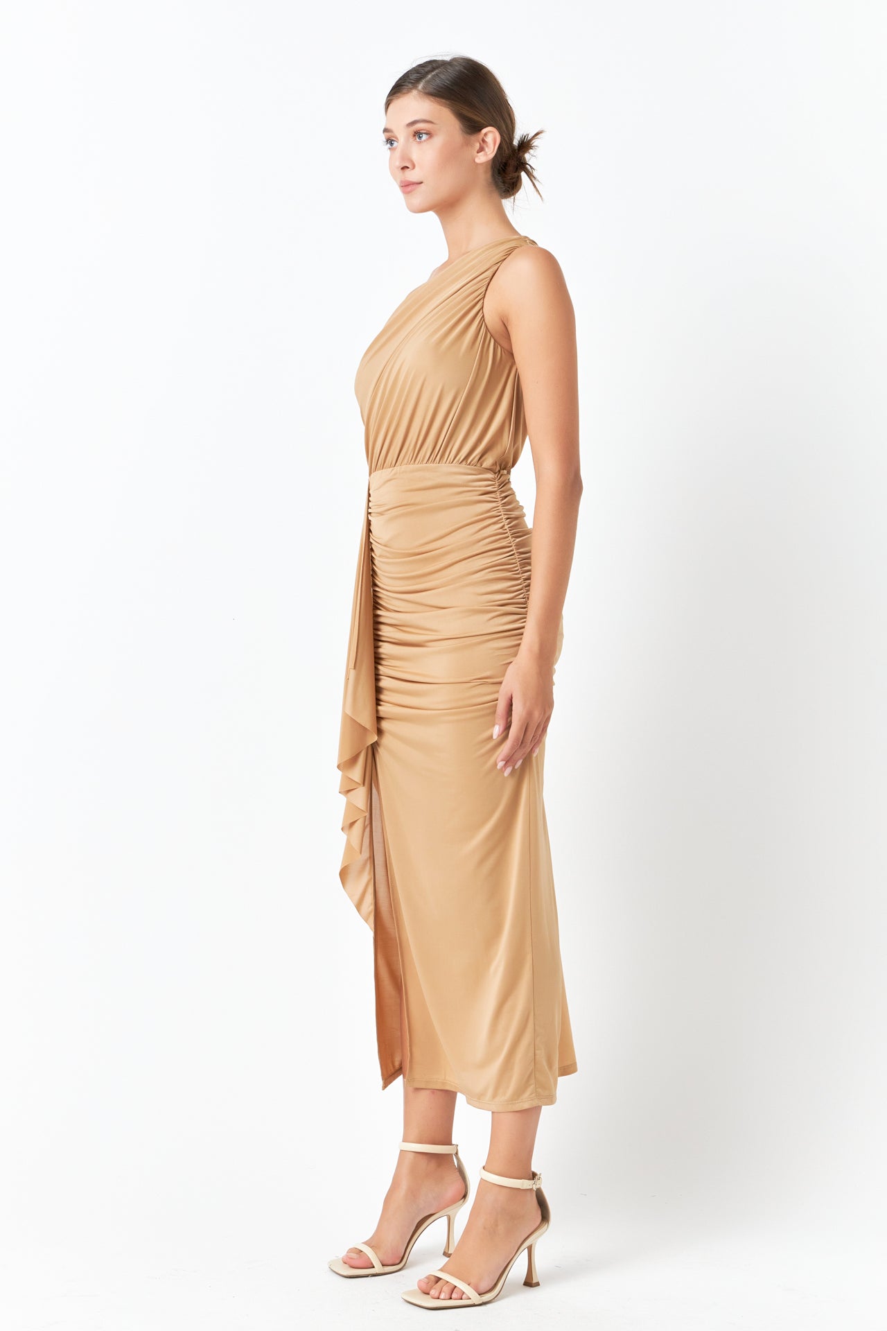 ENDLESS ROSE - One Shoulder Maxi Dress - DRESSES available at Objectrare