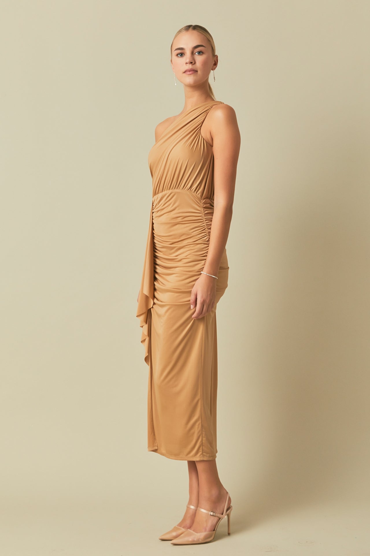 ENDLESS ROSE - Endless Rose - One Shoulder Maxi Dress - DRESSES available at Objectrare