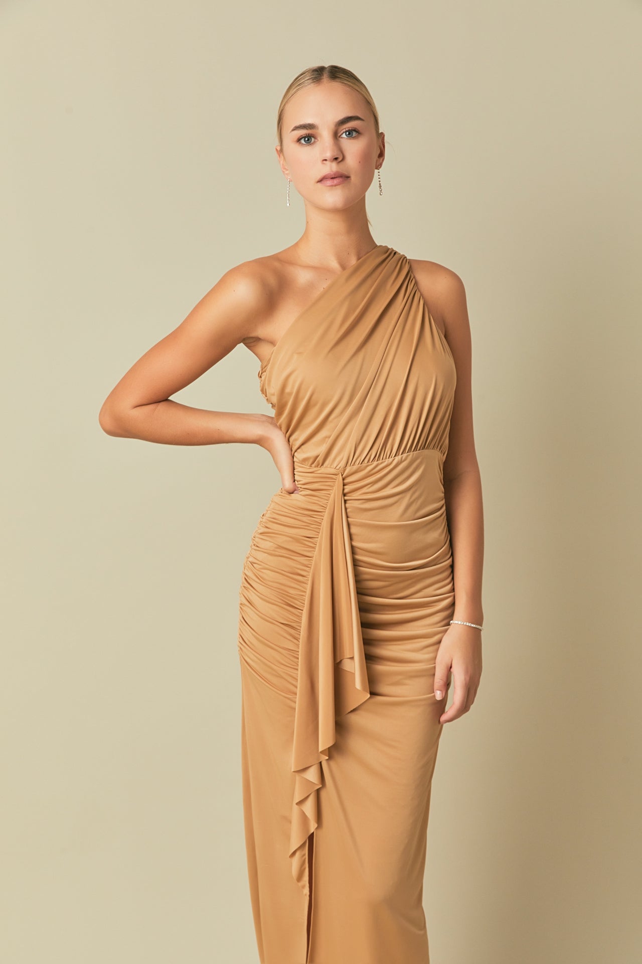 ENDLESS ROSE - Endless Rose - One Shoulder Maxi Dress - DRESSES available at Objectrare