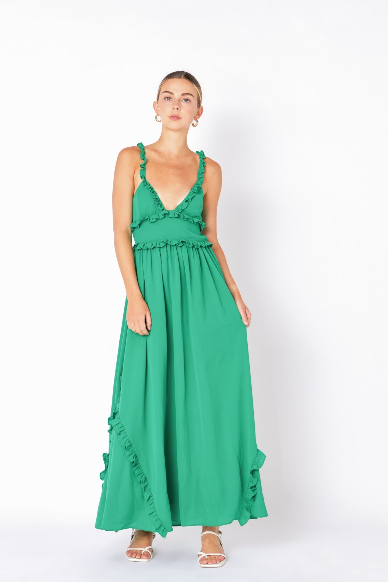 ENDLESS ROSE - Open Back Maxi Dress - Apparel & Accessories > Clothing > Dresses available at Objectrare