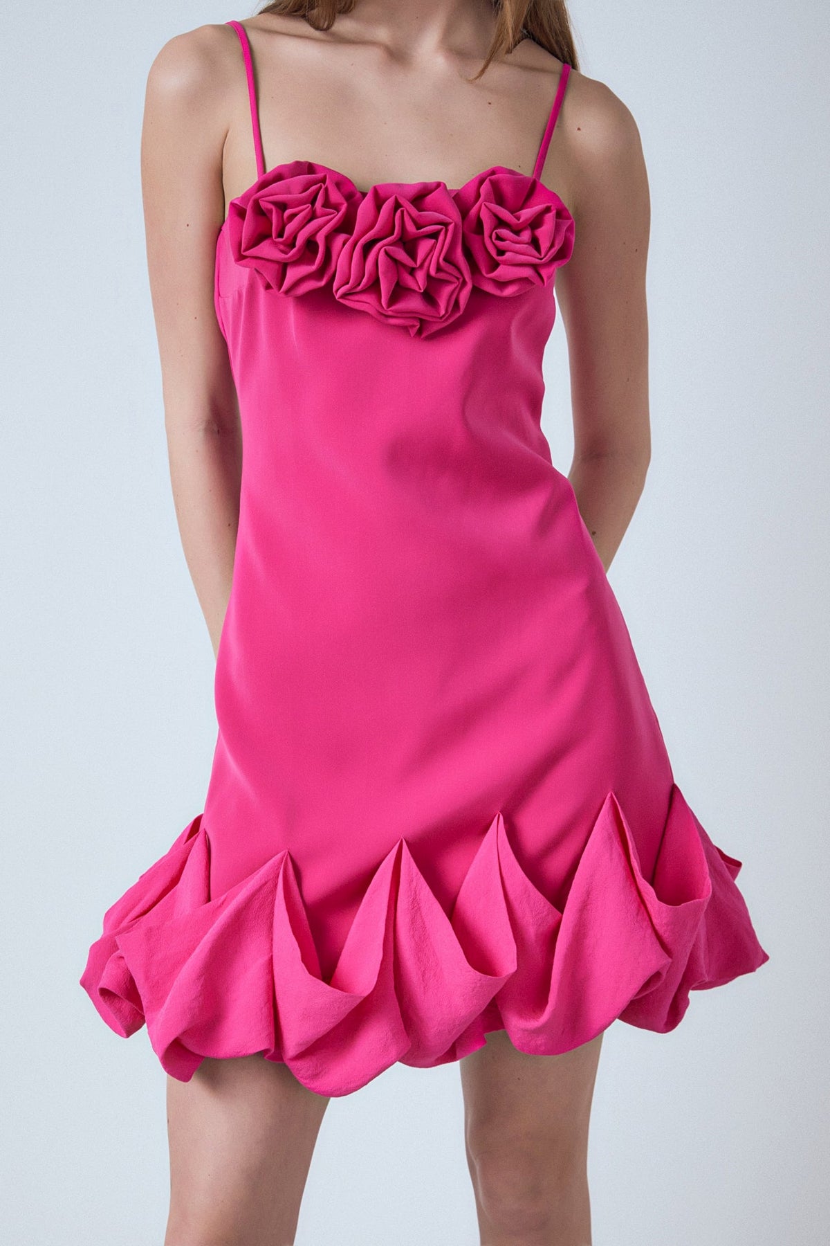 ENDLESS ROSE - Rose Bubble Mini Dress - DRESSES available at Objectrare