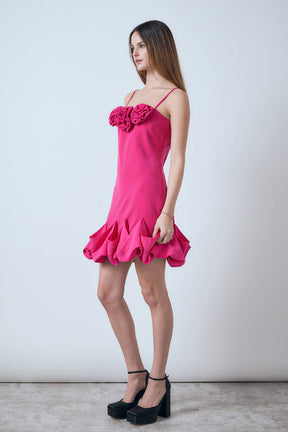 ENDLESS ROSE - Rose Bubble Mini Dress - DRESSES available at Objectrare