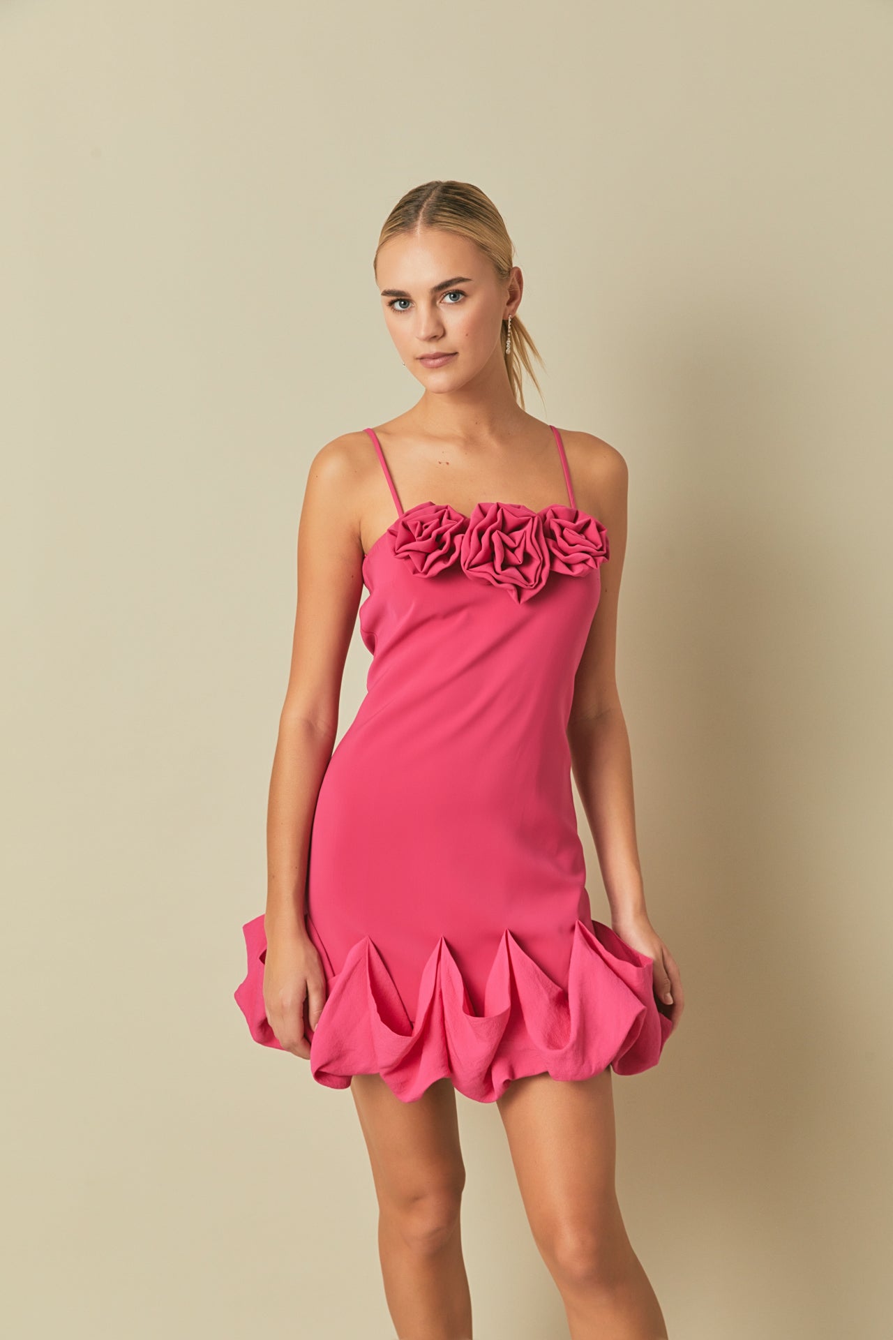 ENDLESS ROSE - Endless Rose - Rose Bubble Mini Dress - DRESSES available at Objectrare