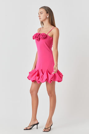 ENDLESS ROSE - Rose Bubble Mini Dress - DRESSES available at Objectrare