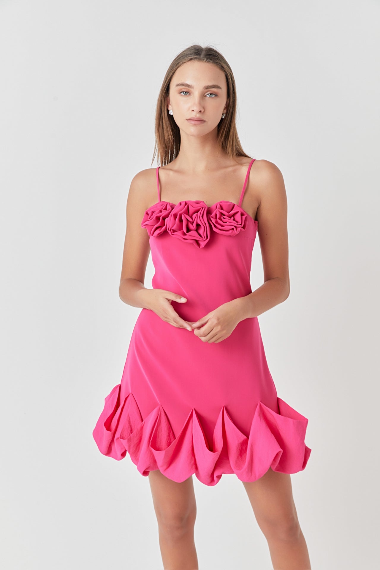 ENDLESS ROSE - Rose Bubble Mini Dress - DRESSES available at Objectrare