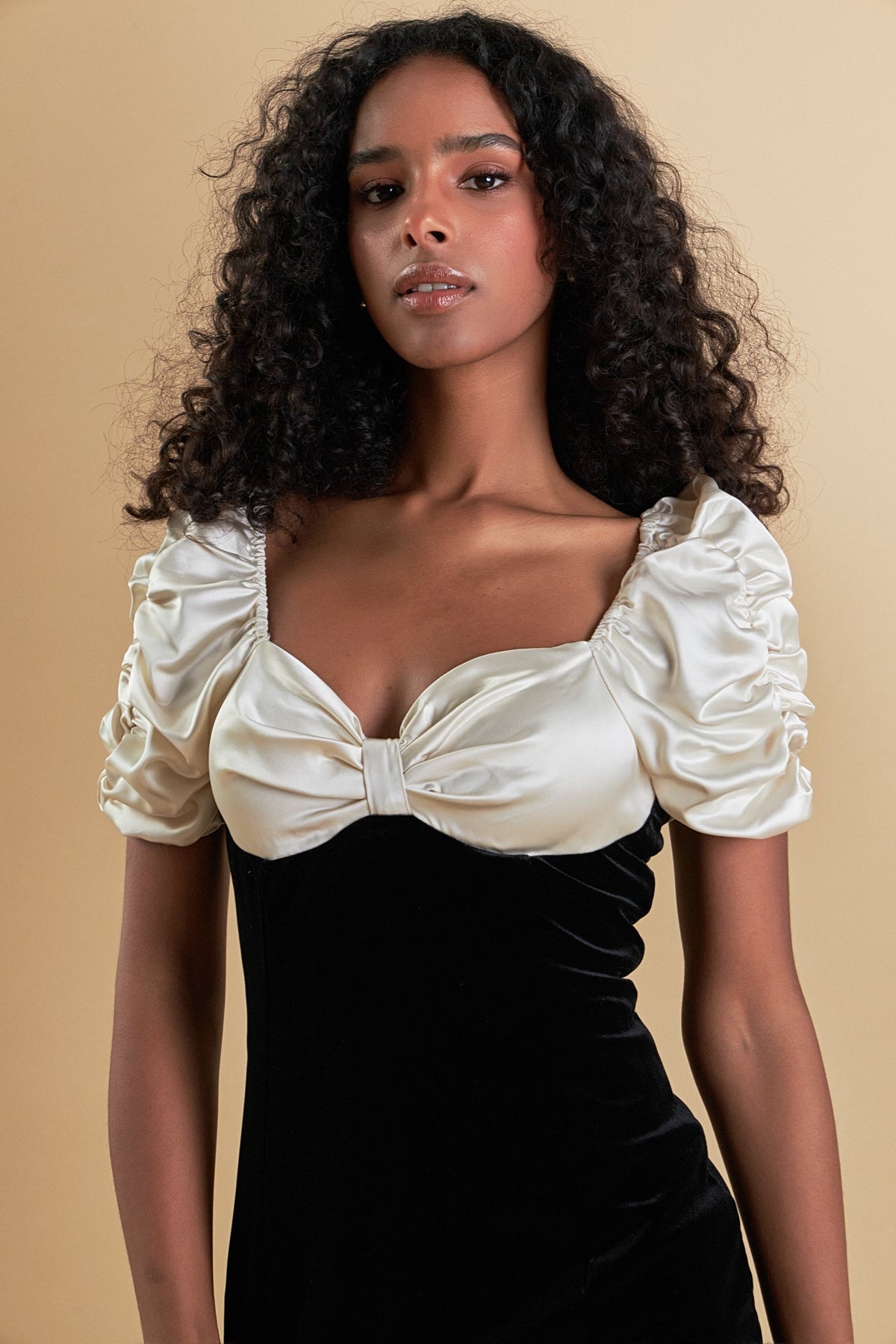 ENDLESS ROSE - White Combo Mini Dress - DRESSES available at Objectrare